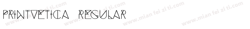 Printvetica Regular字体转换